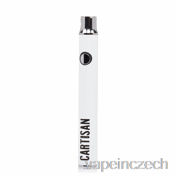 Cartisan Button Vv 350 510 Battery White Vape Bez Nikotinu